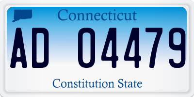 CT license plate AD04479