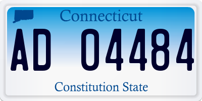 CT license plate AD04484