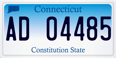 CT license plate AD04485