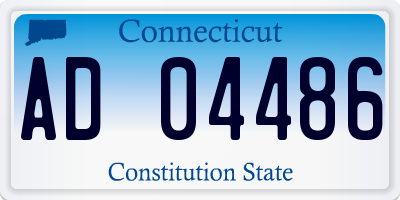 CT license plate AD04486