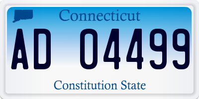 CT license plate AD04499