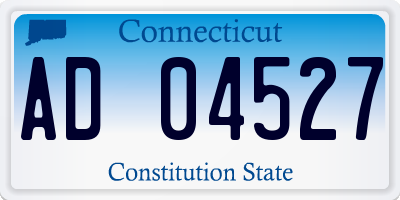 CT license plate AD04527
