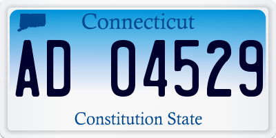 CT license plate AD04529
