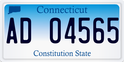 CT license plate AD04565