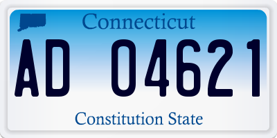 CT license plate AD04621