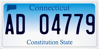 CT license plate AD04779