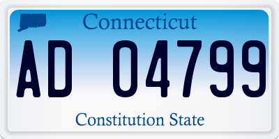 CT license plate AD04799