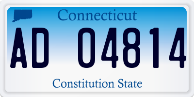 CT license plate AD04814