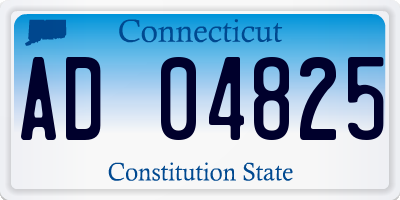 CT license plate AD04825