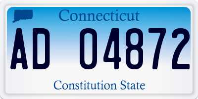 CT license plate AD04872