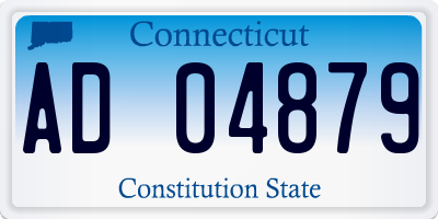CT license plate AD04879