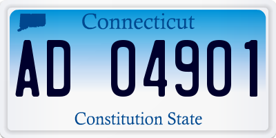 CT license plate AD04901