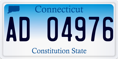 CT license plate AD04976