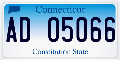 CT license plate AD05066