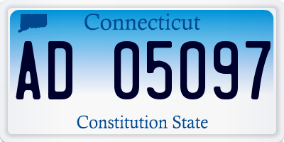 CT license plate AD05097