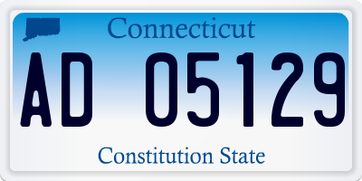CT license plate AD05129