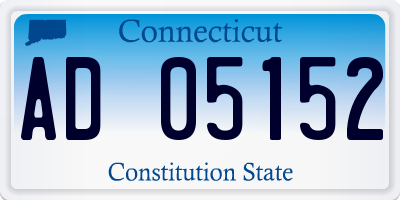CT license plate AD05152