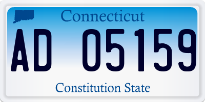 CT license plate AD05159