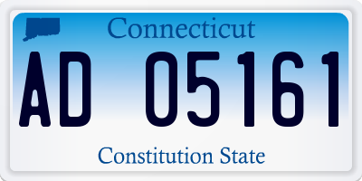 CT license plate AD05161