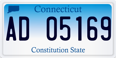 CT license plate AD05169