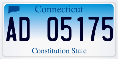 CT license plate AD05175