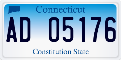 CT license plate AD05176