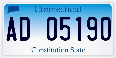 CT license plate AD05190