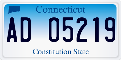 CT license plate AD05219