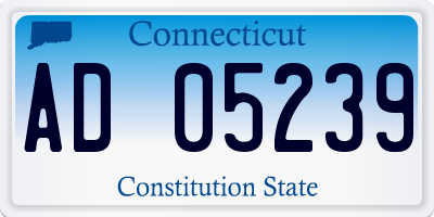 CT license plate AD05239