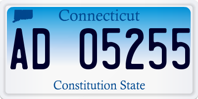 CT license plate AD05255