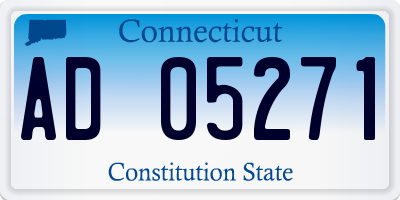 CT license plate AD05271
