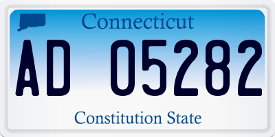 CT license plate AD05282