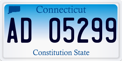 CT license plate AD05299