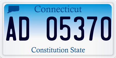 CT license plate AD05370