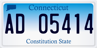 CT license plate AD05414