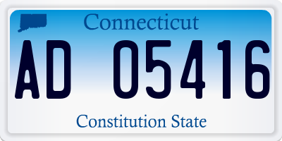 CT license plate AD05416