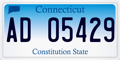 CT license plate AD05429