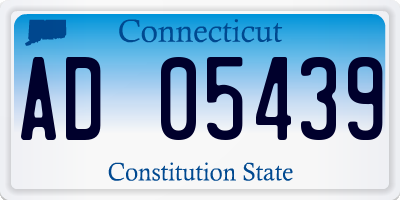 CT license plate AD05439