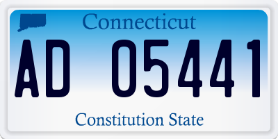 CT license plate AD05441