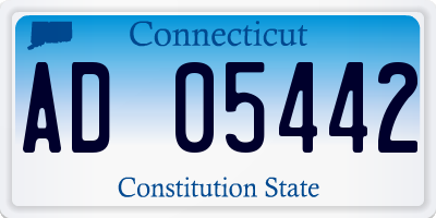 CT license plate AD05442