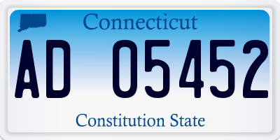 CT license plate AD05452