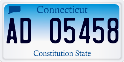 CT license plate AD05458