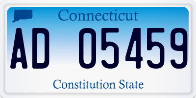 CT license plate AD05459