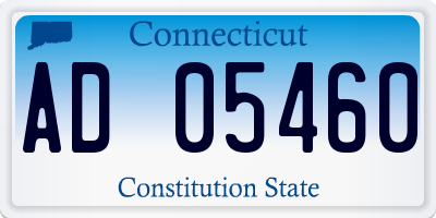 CT license plate AD05460