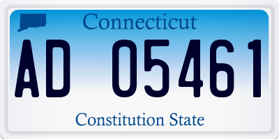 CT license plate AD05461
