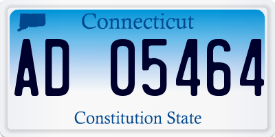 CT license plate AD05464