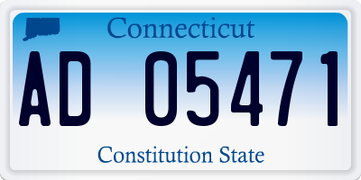 CT license plate AD05471