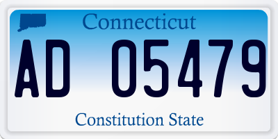 CT license plate AD05479