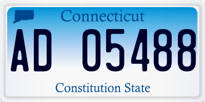 CT license plate AD05488