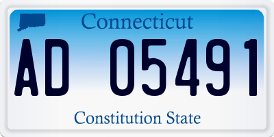 CT license plate AD05491